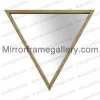 Triangle Wood Decorative Mirror Frame
